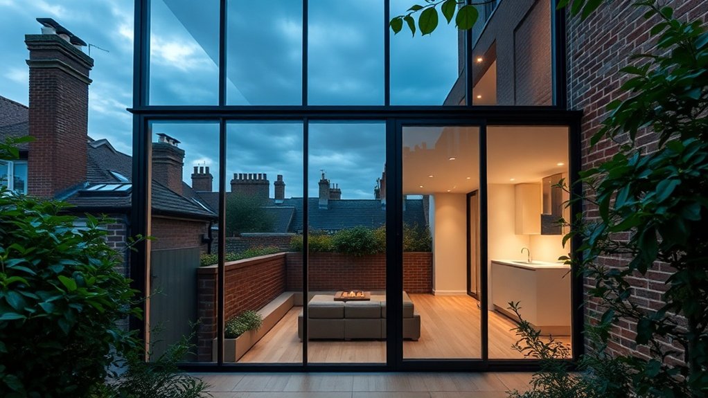 Glass Extension Walls Abingdon