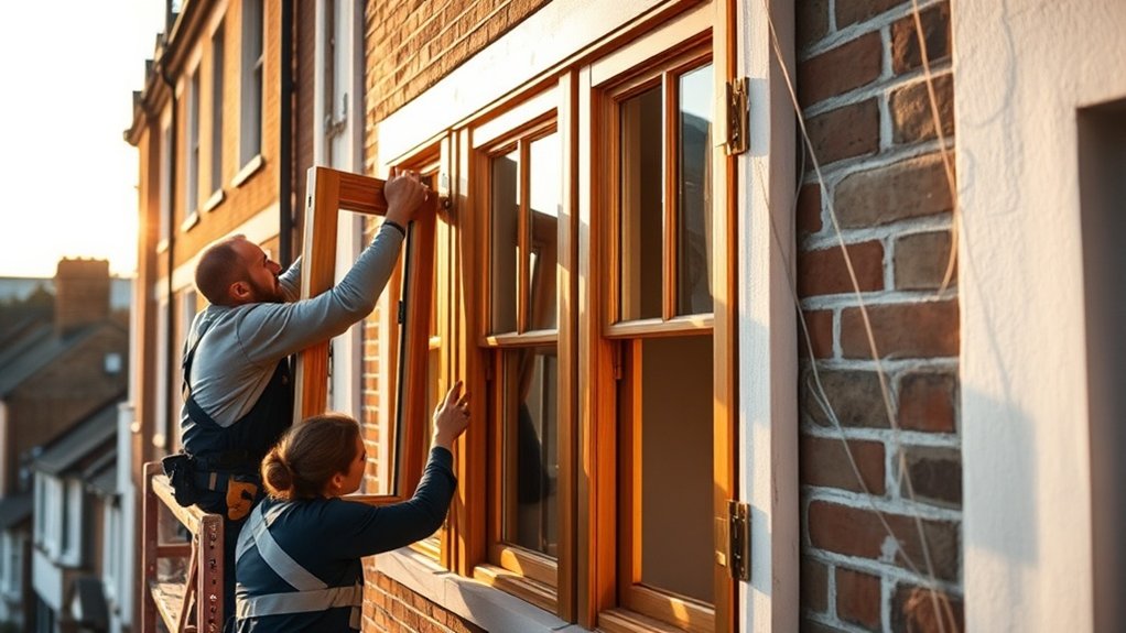 Wooden Window Installation Abingdon