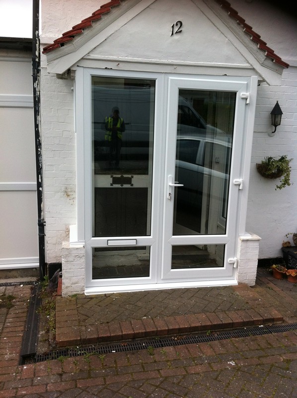 uPVC French doors fitted as front entrance in Abingdon